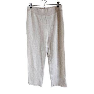 Liz Claiborne Woman Size L Knit Stretch Pants Pull on Casual Comfort Oatmeal